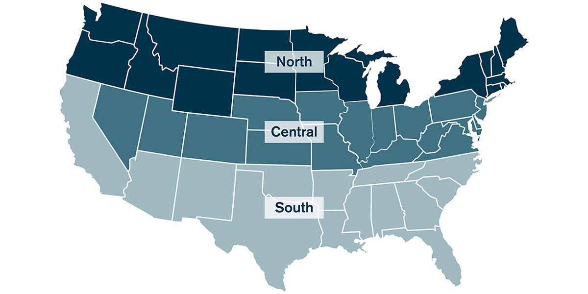 Regional Planting Map Regional Planting Map